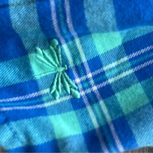 Bundle of 3 Talbots Blue Plaid Button-up Long Sleeve Cotton Shirts Women Petite - Picture 8 of 16